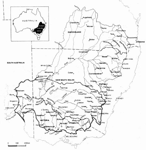 Map showing the Murray-Darling Basin