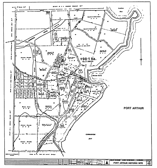 Port Arthur Historic Site Map Port Arthur Historic Site Management Authority Act 1987 - Schedule 1 -  Subject Land